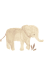 Watercolor image of an elephant