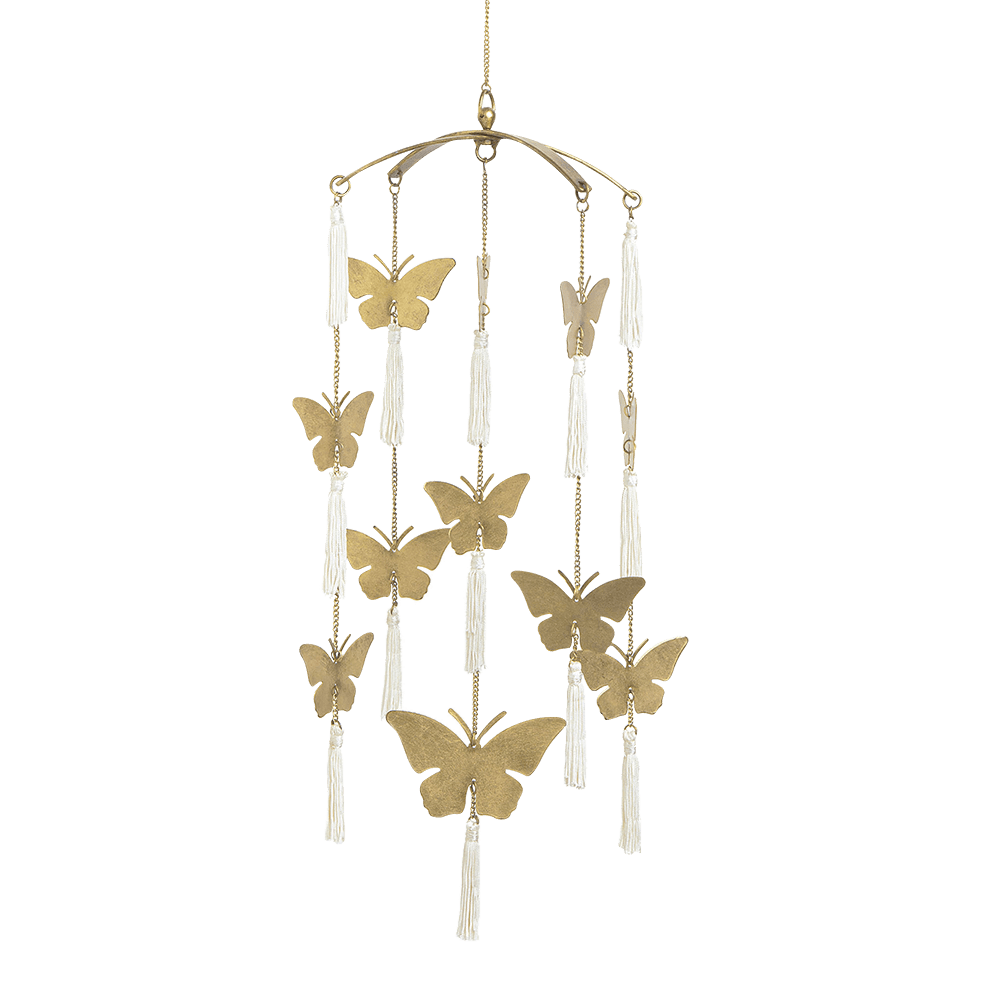 Parker Butterfly Brass Nursery Ceiling Hanging
